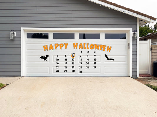 Happy Halloween Countdown Garage Door Magnets image 0
