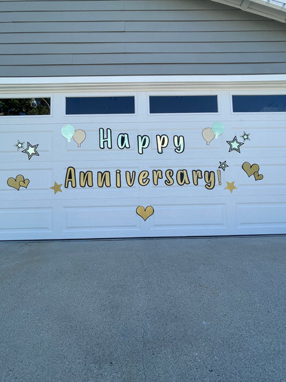 Happy Anniversary Sign | Happy Anniversary Yard Sign image 6