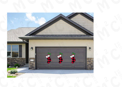 Personalized Christmas Stocking Garage Magnets - Christmas Stockings - Merry Chr image 6