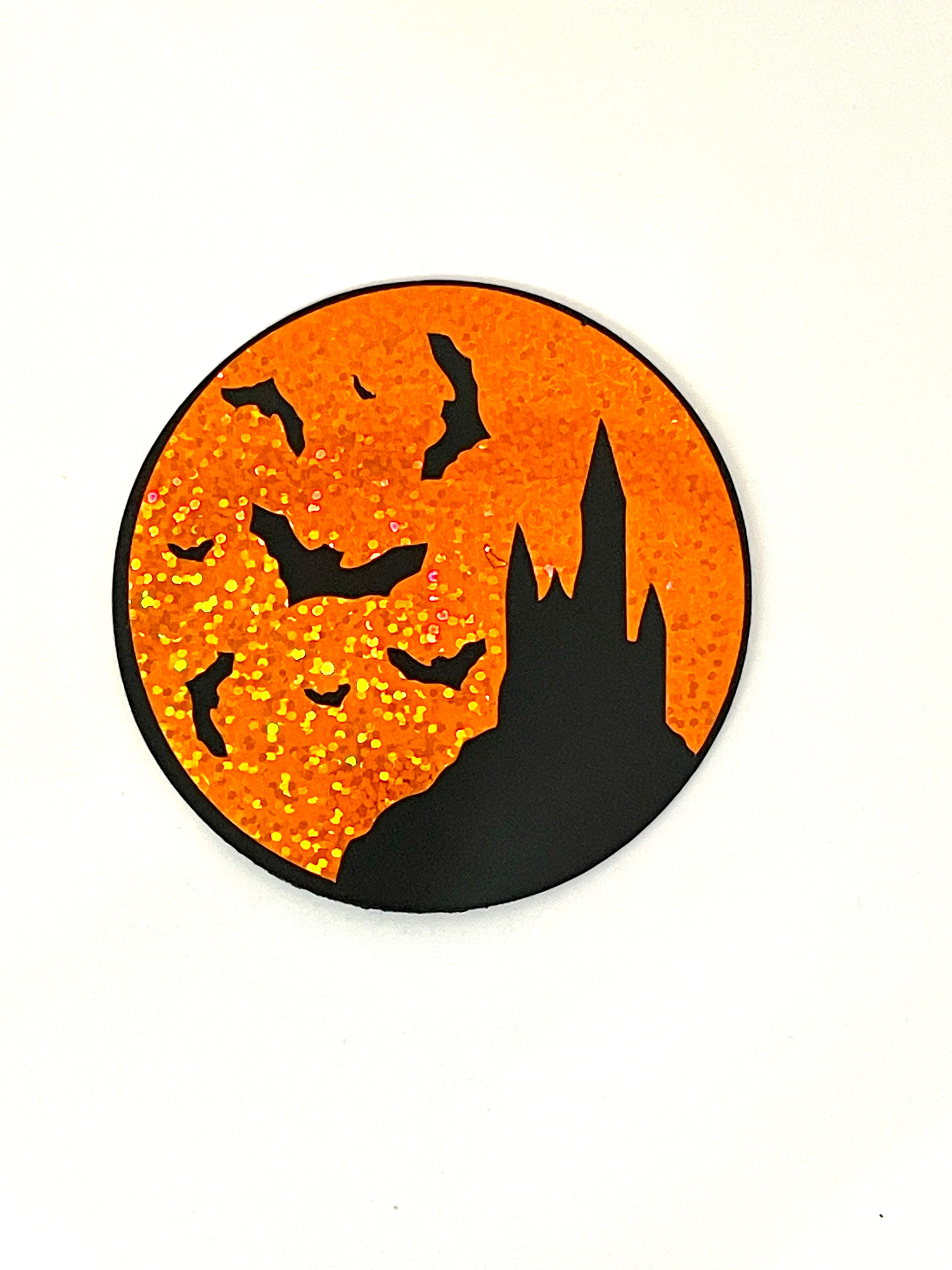 Halloween Fridge Magnets / Sparkle Pumpkin / Haunted House Sparkle image 4