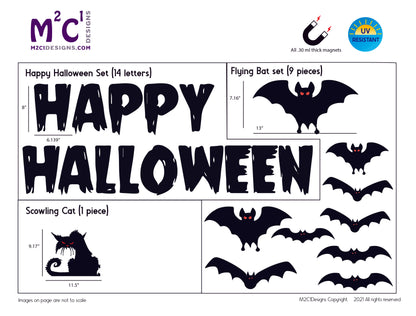 Happy Halloween Garage Door Magnets | Reusable decorations | Halloween decora image 9