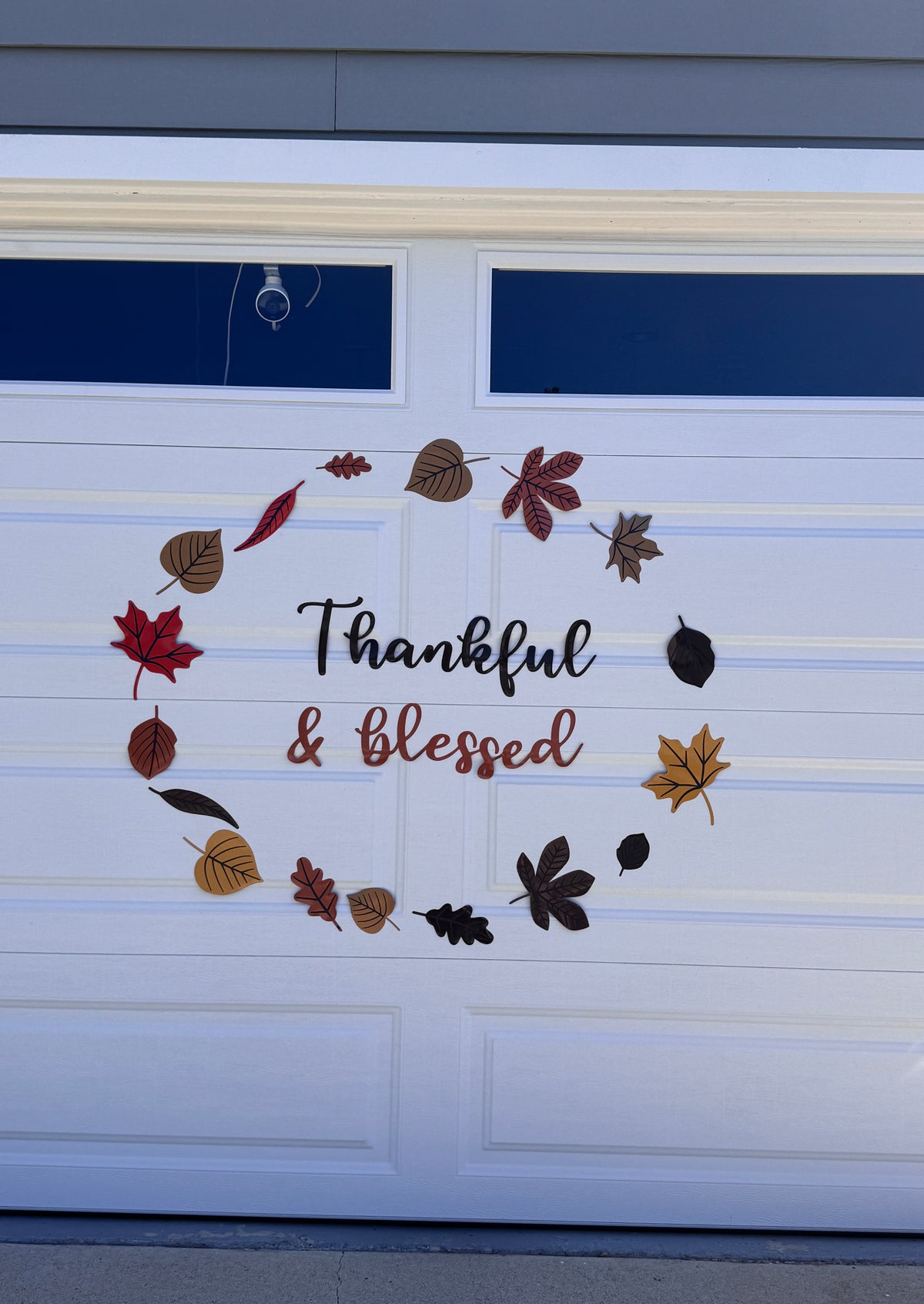 Thankful & Blessed Garage Door Magnet Wreath, photo 11 of 12