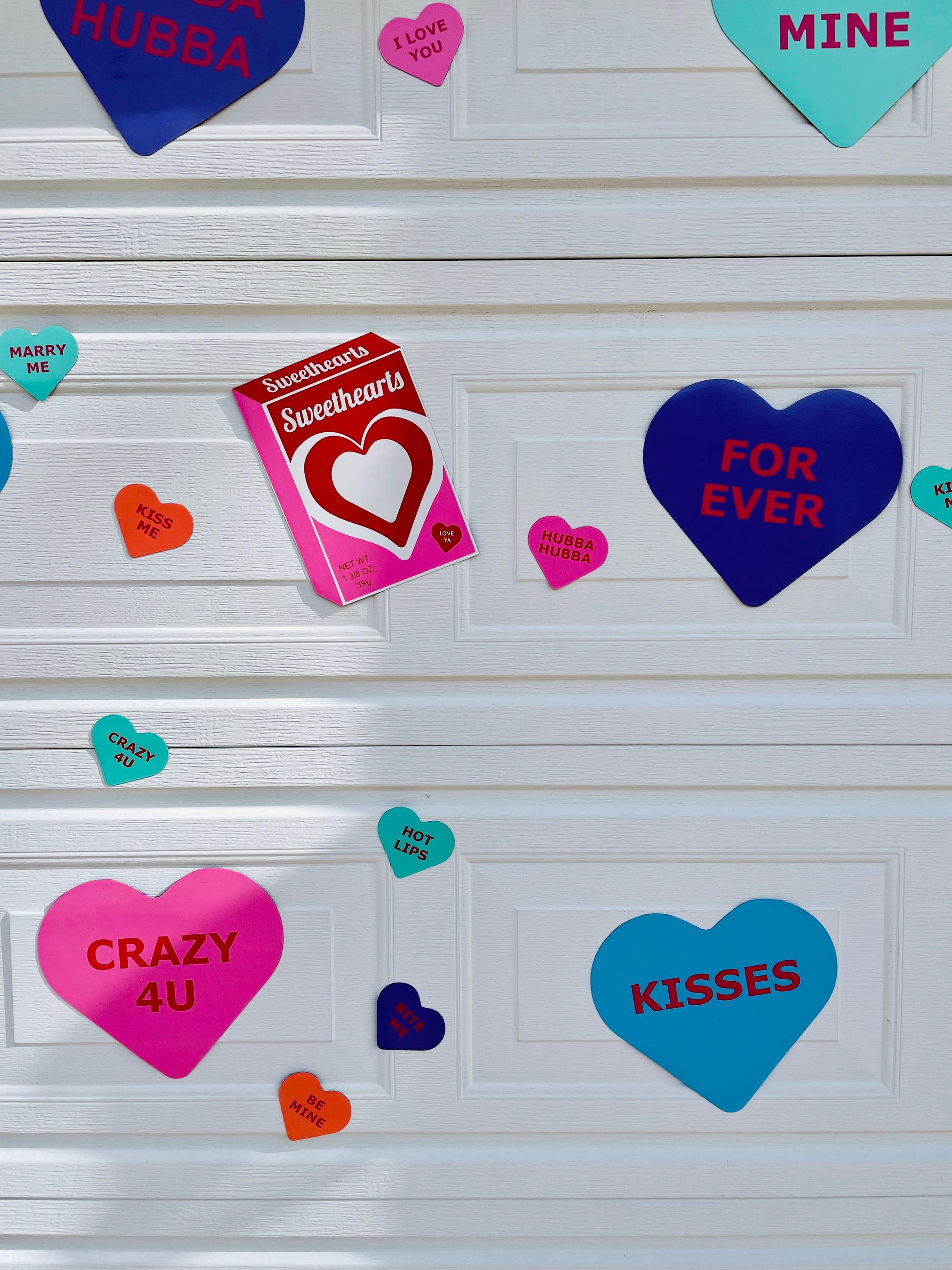 Large Conversation Candy Heart Magnets | SweetHeart Magnets | Valentines Magnets image 2