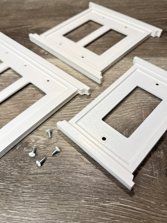 Handcrafted Craftsman Style Wood Cover Plate for Light Switches, Outlet Covers image 0