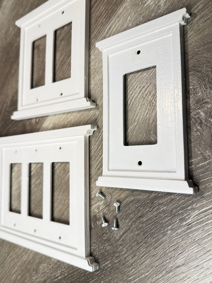 Handcrafted Craftsman Style Wood Cover Plate for Light Switches, Outlet Covers image 1