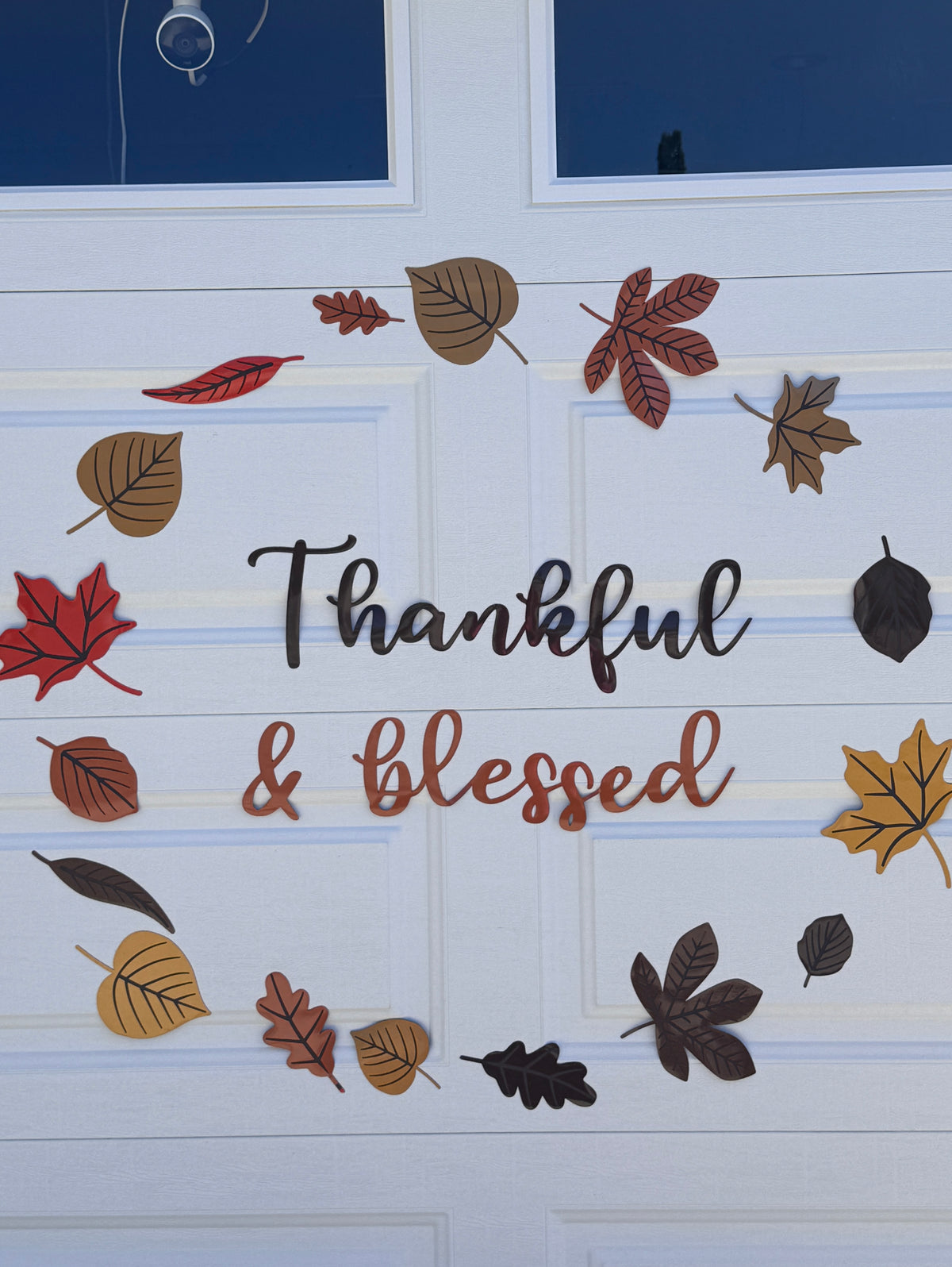 Thankful & Blessed Garage Door Magnet Wreath, photo 3 of 12
