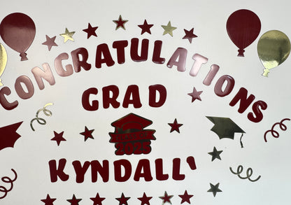 Graduation Cruise Door Decor, Congrats Grad Magnet Set, Cruise Ship Gift, Class of