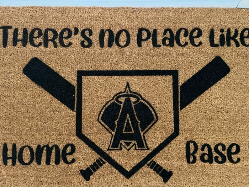 Los Angeles A N G E L S Door Mat | Angels of Anaheim Welcome Mat image 2