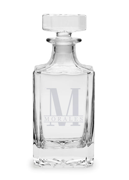 Personalized Etched Glass Whiskey Decanter/ Groomsmen Gift image 5