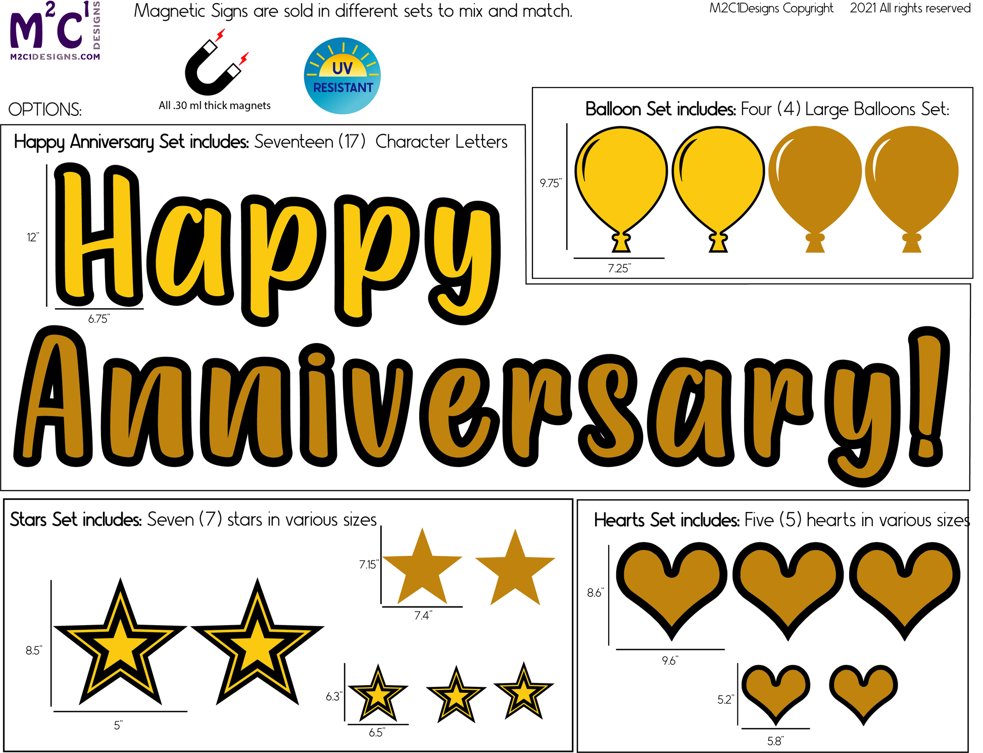 Happy Anniversary Sign | Happy Anniversary Yard Sign image 2