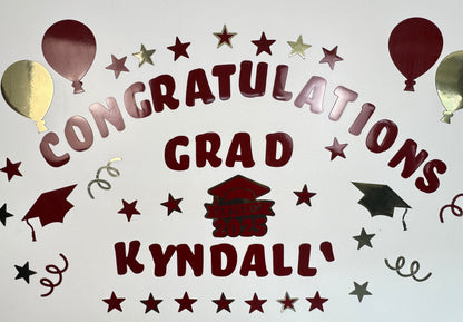 Graduation Cruise Door Decor, Congrats Grad Magnet Set, Cruise Ship Gift, Class of
