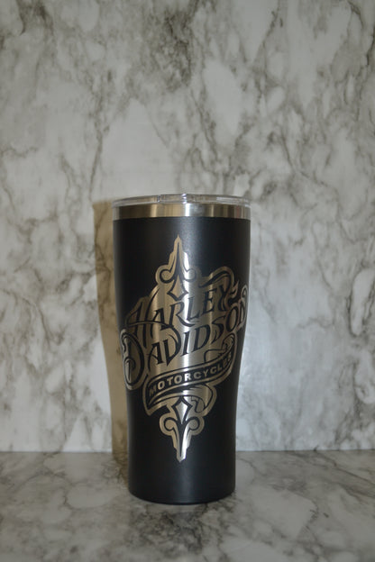 Harley-Davidson engraved tumbler, Motorcycle Tumbler, Biker water bottle image 8