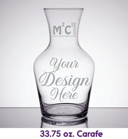 Carafe Glass Etching, Bulk Order Glass Etching, Personalized Glass image 4