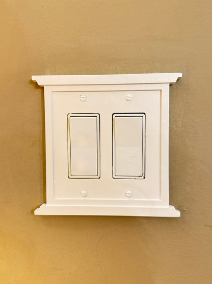Handcrafted Craftsman Style Wood Cover Plate for Light Switches, Outlet Covers image 5