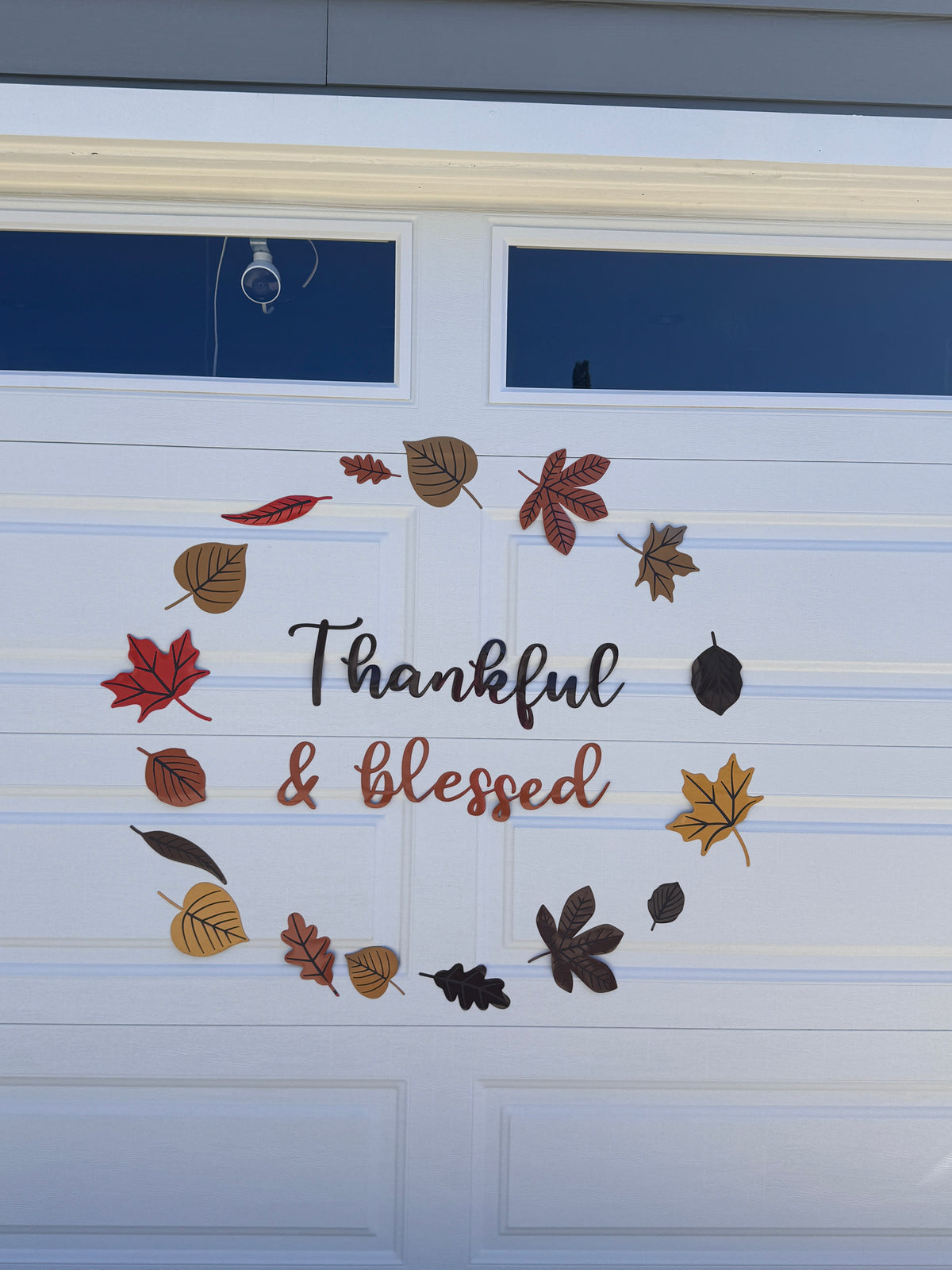 Thankful & Blessed Garage Door Magnet Wreath, photo 7 of 12
