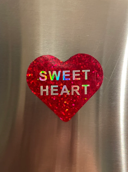 Red Plaid Conversation Candy Hearts fridge magnets image 3