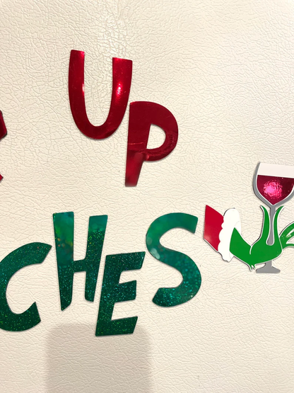 Drink Up Grinches Fridge Magnets | Reusable decorations | Christmas decorations image 8