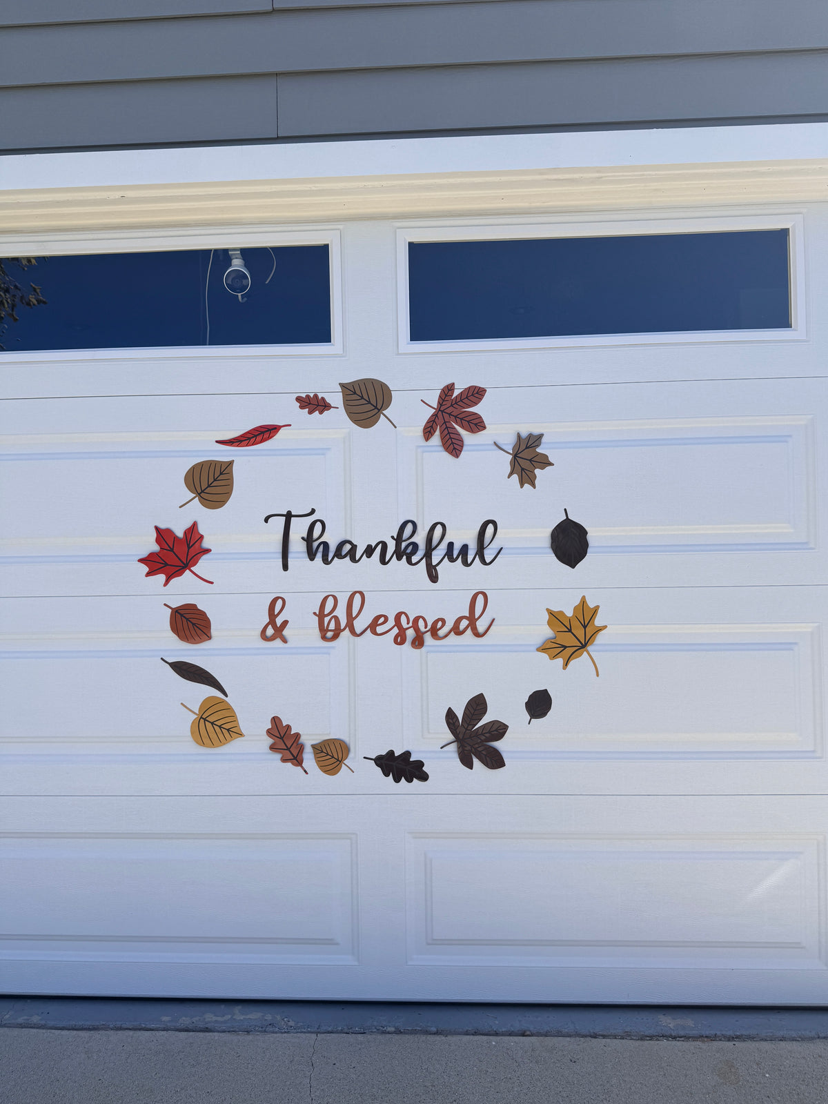 Thankful & Blessed Garage Door Magnet Wreath, photo 12 of 12