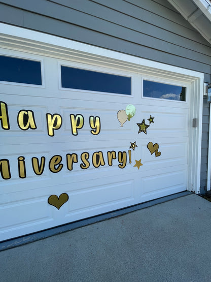Happy Anniversary Sign | Happy Anniversary Yard Sign image 3