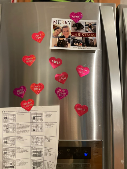 Personalized Conversation Candy Hearts fridge magnets image 2