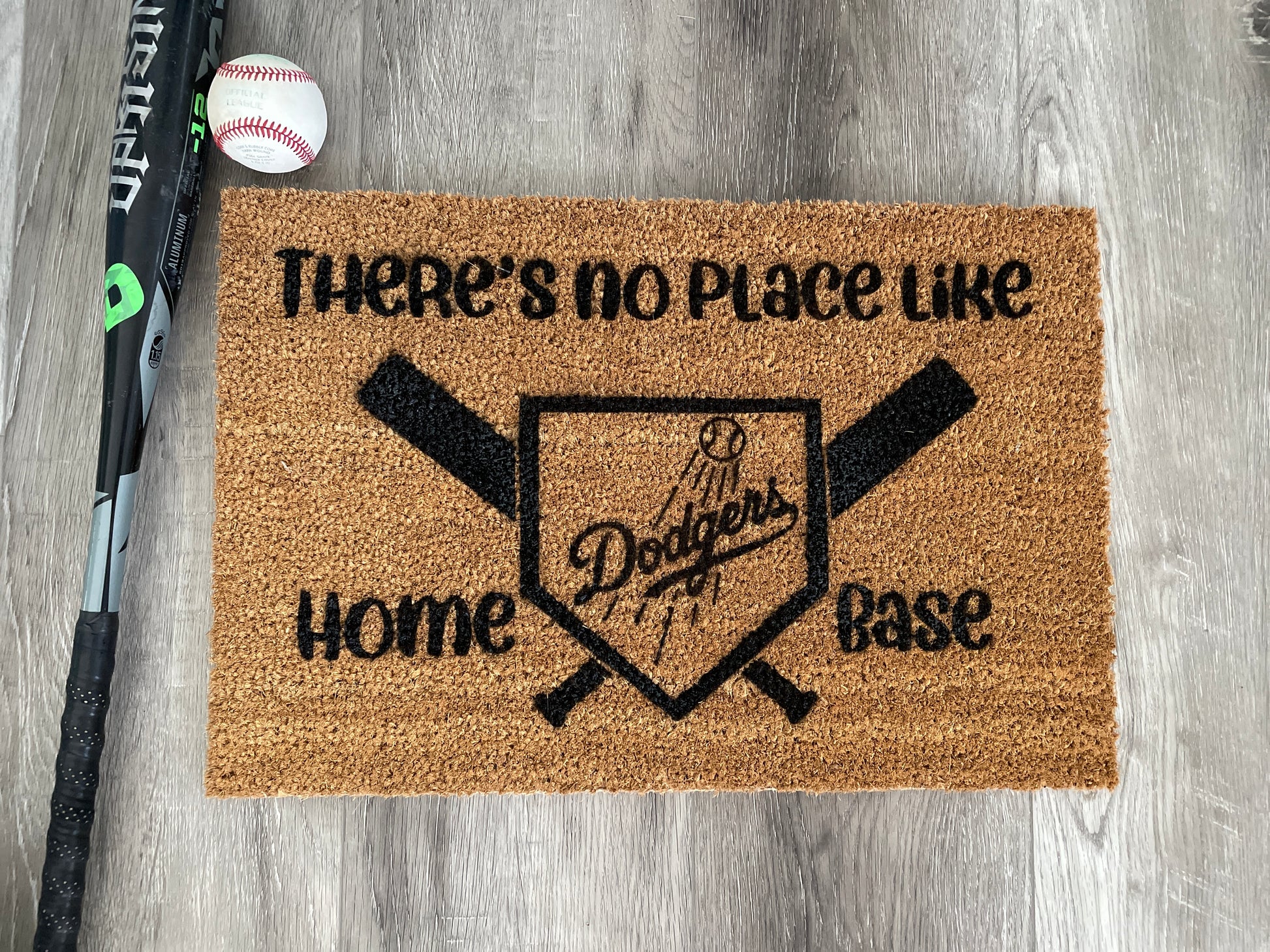 LA Dodgers There's no place like Home Base Doormat image 2