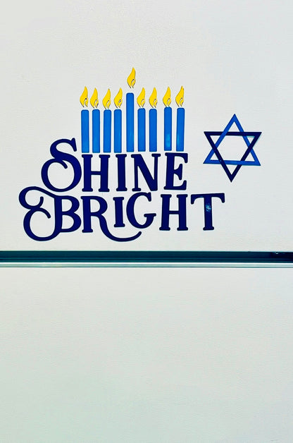 Happy Hanukkah Fridge Magnets, Jewish Holiday Decorations image 4