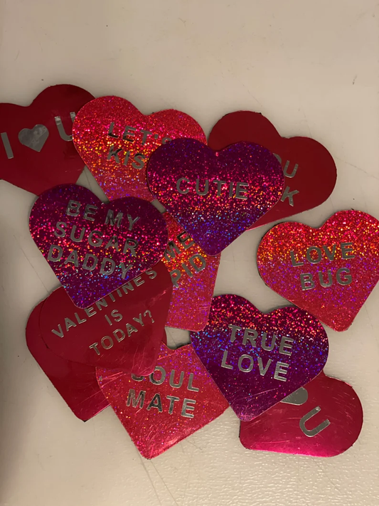 Personalized Conversation Candy Hearts fridge magnets image 0