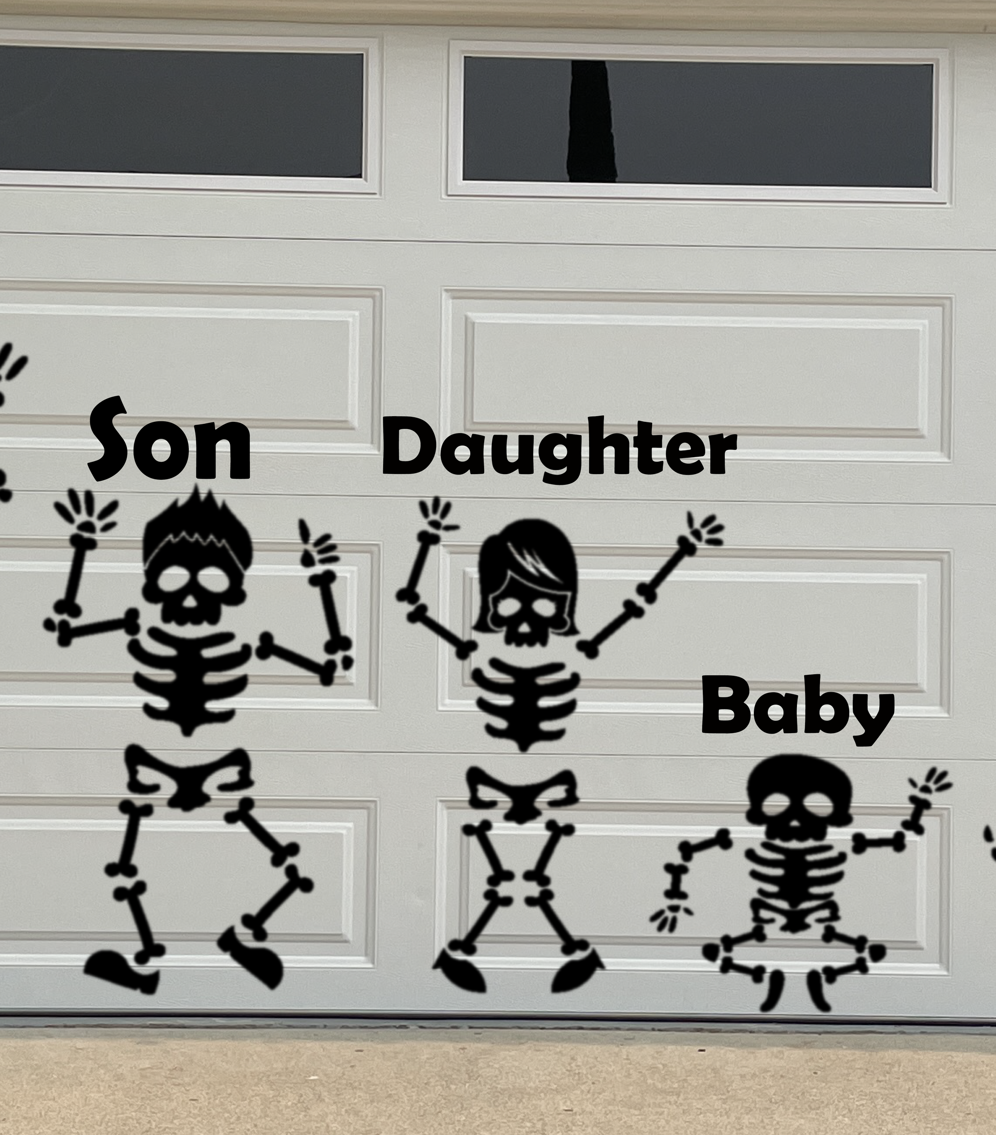 Life Sized Skeleton Family Magnet Decorations for Halloween | Large Skeleton Mag image 10