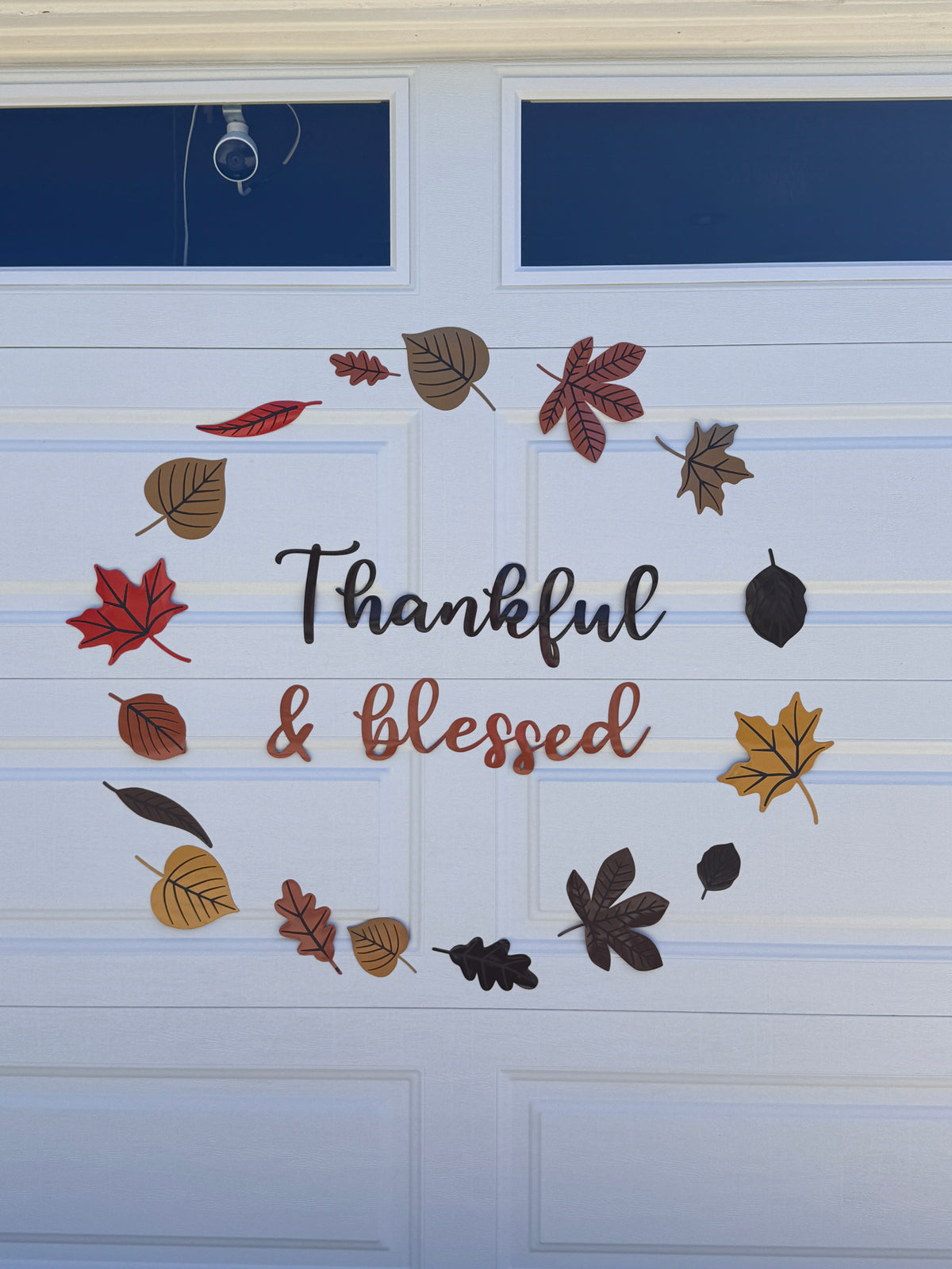 Thankful & Blessed Garage Door Magnet Wreath, photo 10 of 12