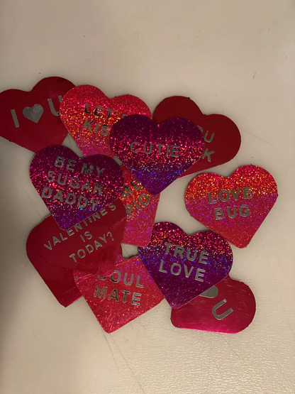 Personalized Conversation Candy Hearts fridge magnets image 3