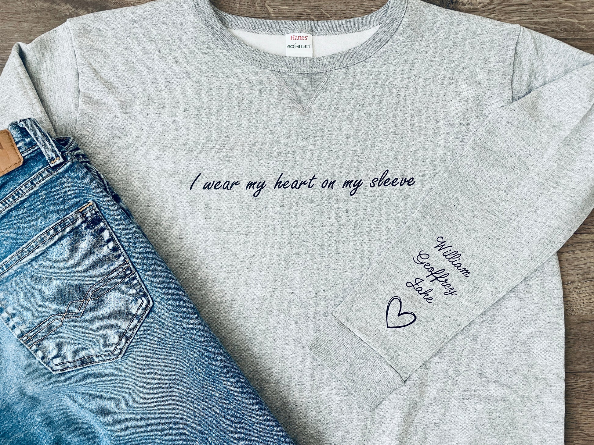 I wear my heart on my sleeve sweatshirt image 6