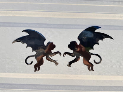 Halloween Flying Monkeys Garage Door Magnets: Flying Monkeys Beware Silhouette Set