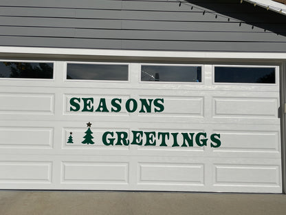 Seasons Greetings Garage Magnets, Fir Trees, Christmas trees image 3