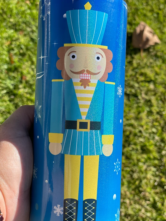 Nutcracker Ballet 20 oz Tumbler | Shimmer | Prince and Ballerina Clara image 0