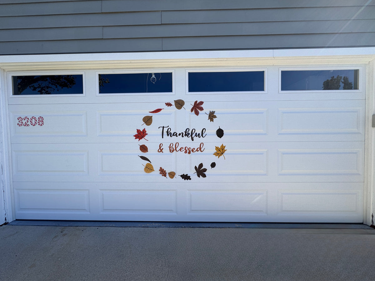 Thankful & Blessed Garage Door Magnet Wreath, photo 8 of 12