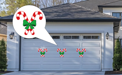 Candy Cane Christmas Magnets: Holiday Home Decor