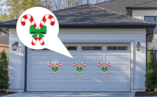 Candy Cane Christmas Magnets: Holiday Home Decor