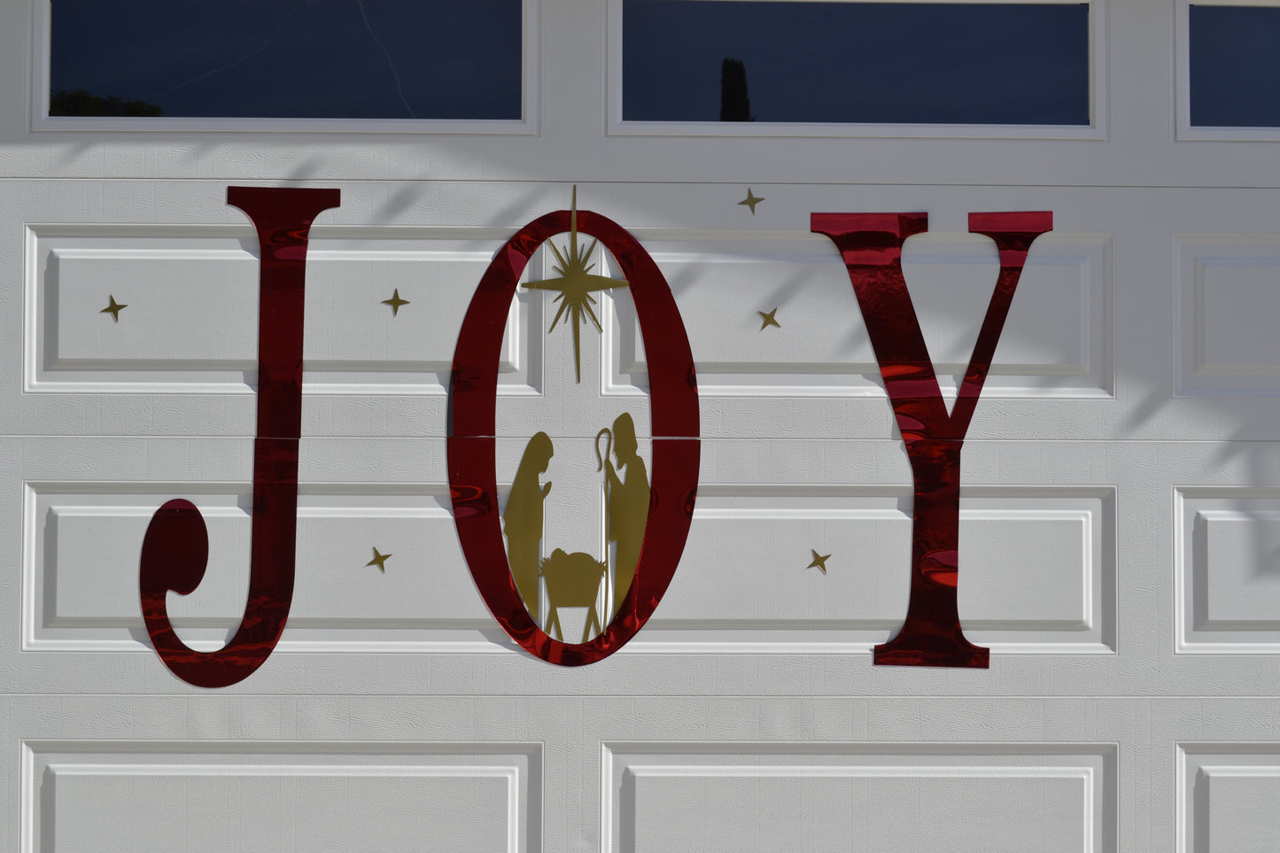 Joy Peace Nativity Scene Garage Door Magnets | Christmas Garage Door Decor | Outdoor Holiday Decorations | Christian Christmas Décor