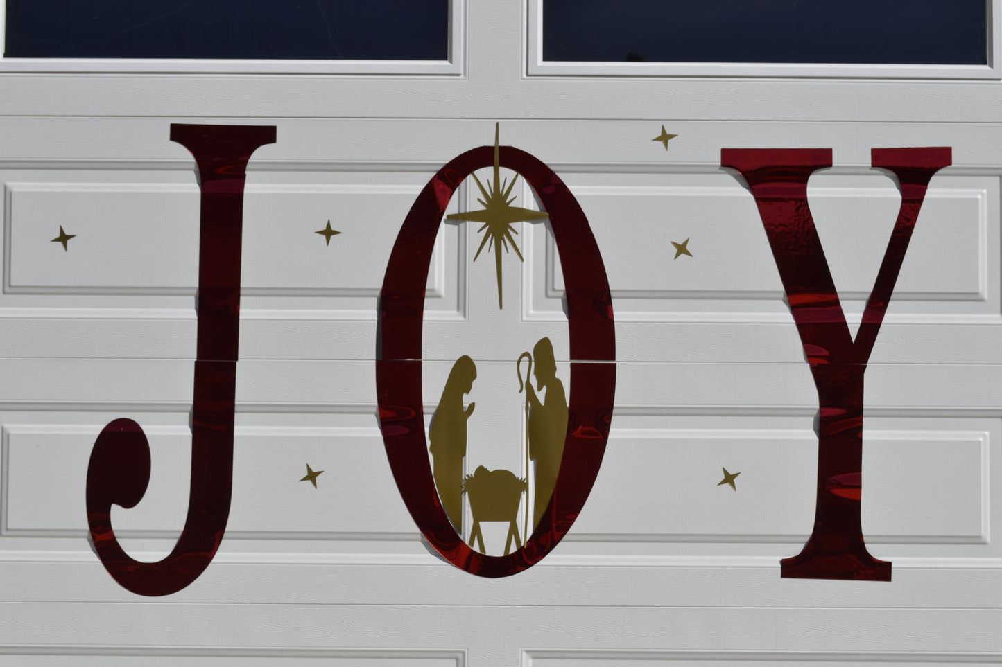 Joy Peace Nativity Scene Garage Door Magnets | Christmas Garage Door Decor | Outdoor Holiday Decorations | Christian Christmas Décor