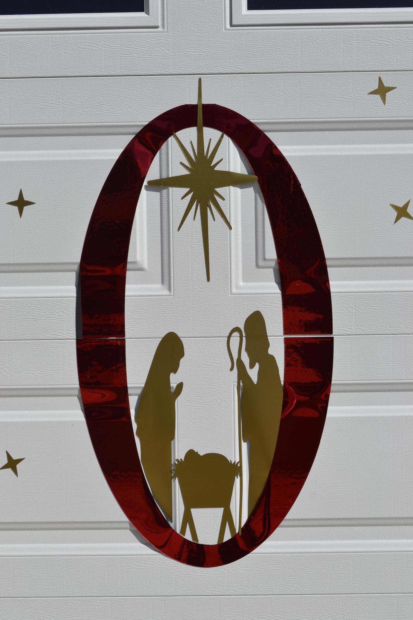Joy Peace Nativity Scene Garage Door Magnets | Christmas Garage Door Decor | Outdoor Holiday Decorations | Christian Christmas Décor