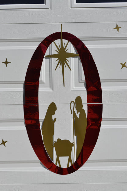 Joy Peace Nativity Scene Garage Door Magnets | Christmas Garage Door Decor | Outdoor Holiday Decorations | Christian Christmas Décor