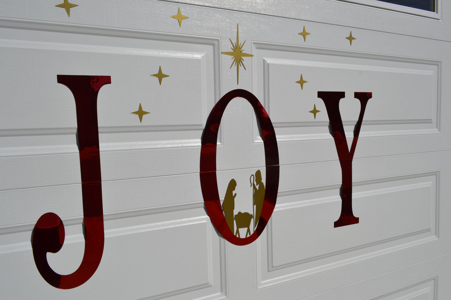 Joy Peace Nativity Scene Garage Door Magnets | Christmas Garage Door Decor | Outdoor Holiday Decorations | Christian Christmas Décor