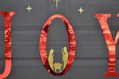Joy Peace Nativity Scene Garage Door Magnets | Christmas Garage Door Decor | Outdoor Holiday Decorations | Christian Christmas Décor