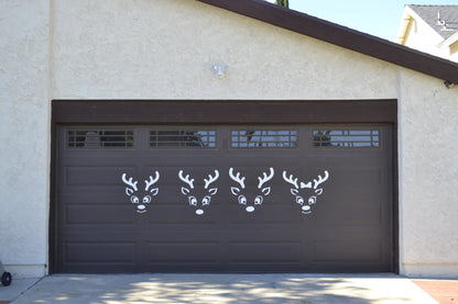 Christmas Reindeer Faces Garage Door Magnets | Holiday Garage Door Décor | Family Reindeer Set | Outdoor Christmas Decorations