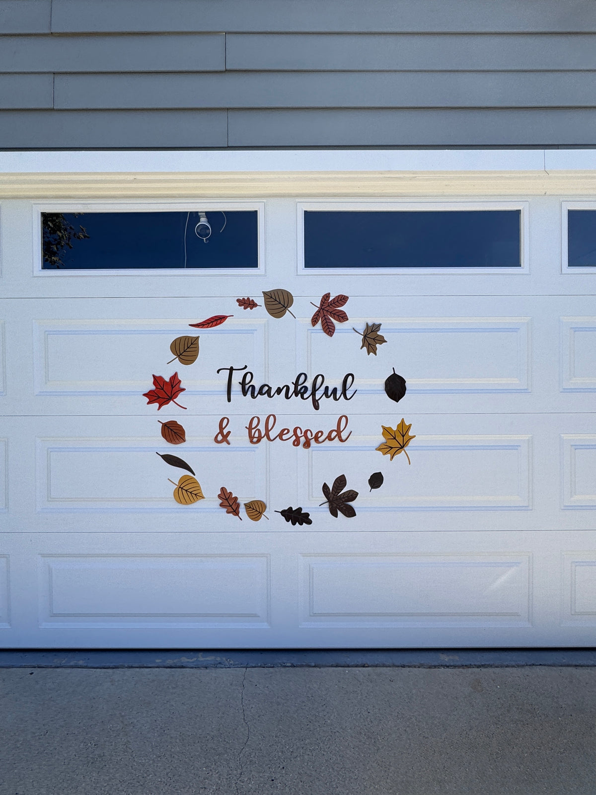 Thankful & Blessed Garage Door Magnet Wreath, photo 9 of 12