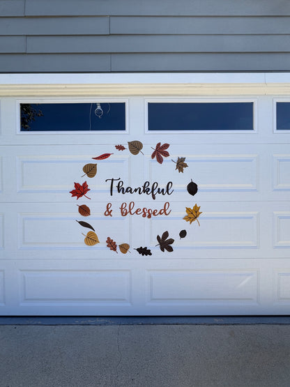 Thankful & Blessed Garage Door Magnet Wreath, photo 9 of 12