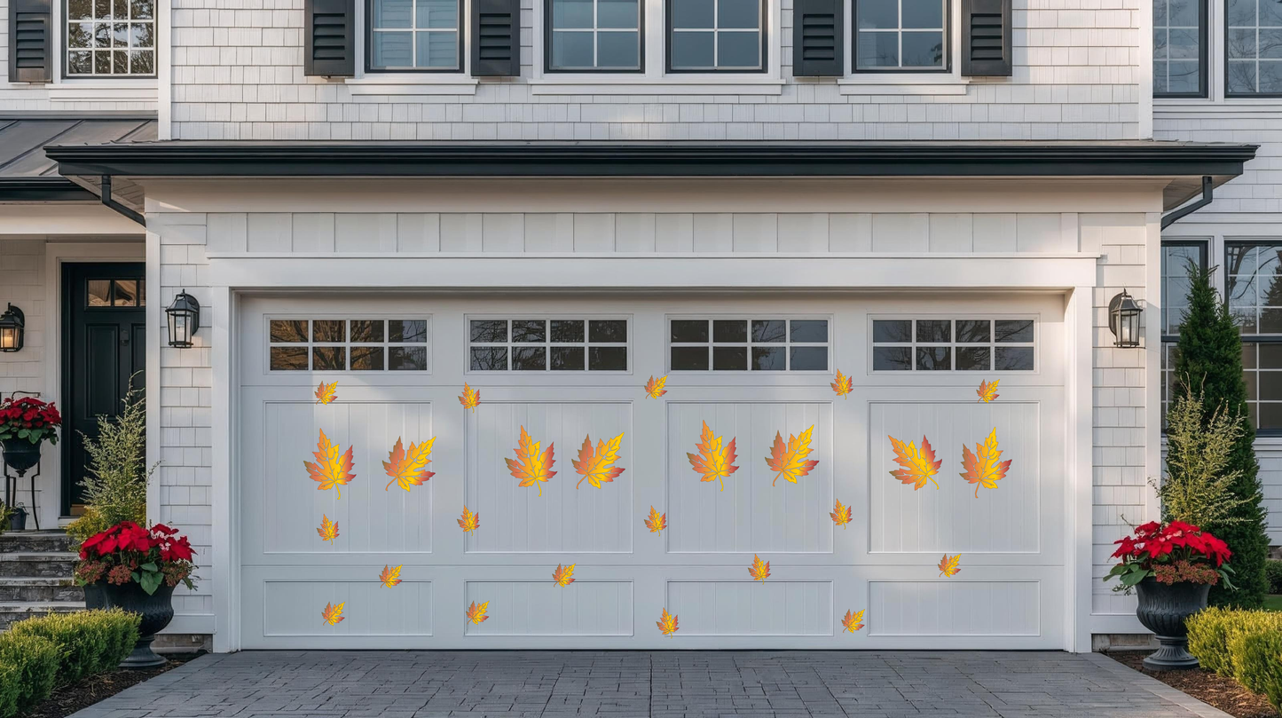 Fall Season Magnetic Leaves for garage door