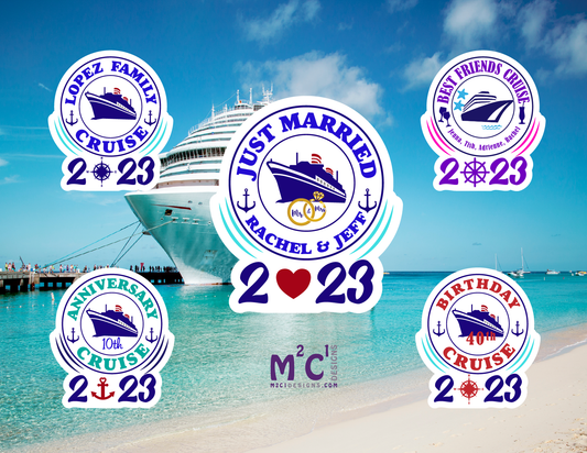 Personalized Cruise Magnet Set: Family, Friends, Anniversary, Birthday