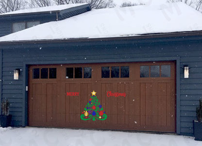 Merry Christmas Tree for Garage Door or Refrigerator or any magnetic surface.