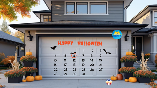 Halloween Garage Door Magnet Set: Countdown Calendar, Bats, Spooky Decor